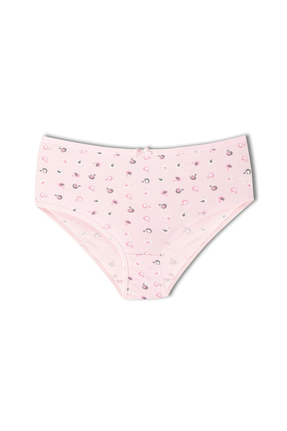 Cotton Patterned Plus Size Women's Panties 3-Piece