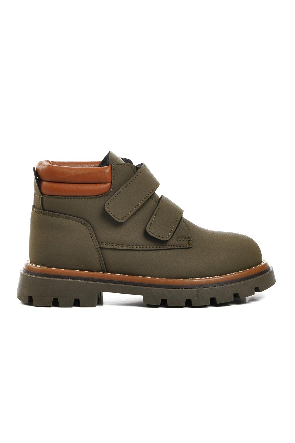 Ctaye-P Khaki-Taba Children's Boots with Fleece Inside