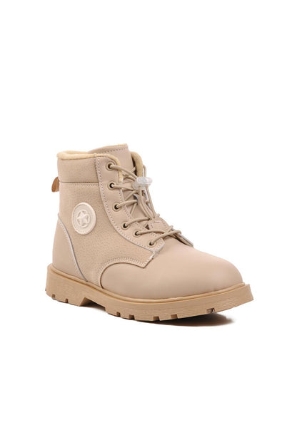 Alaca-F Beige Kids Boots