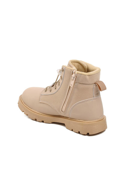 Alaca-F Beige Kids Boots