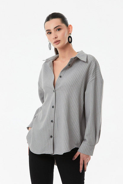 Striped Button Back Shirt