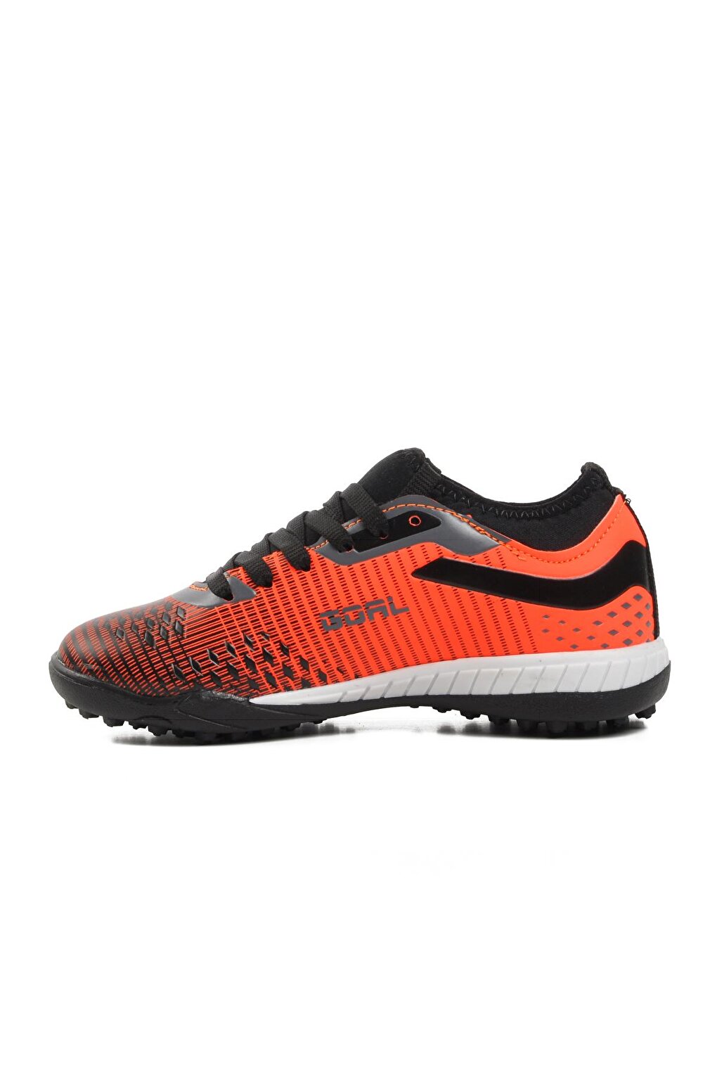 1011-P Orange-Black-Smoked Children's Astroturf Field Shoes