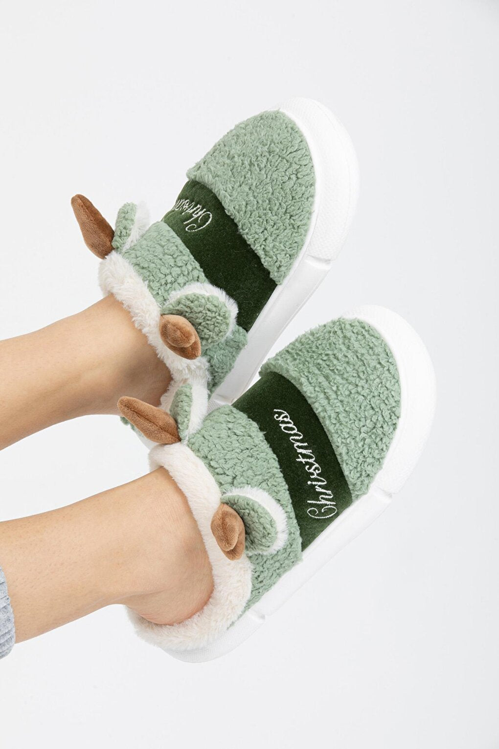 Soft Deer Women Home Slippers