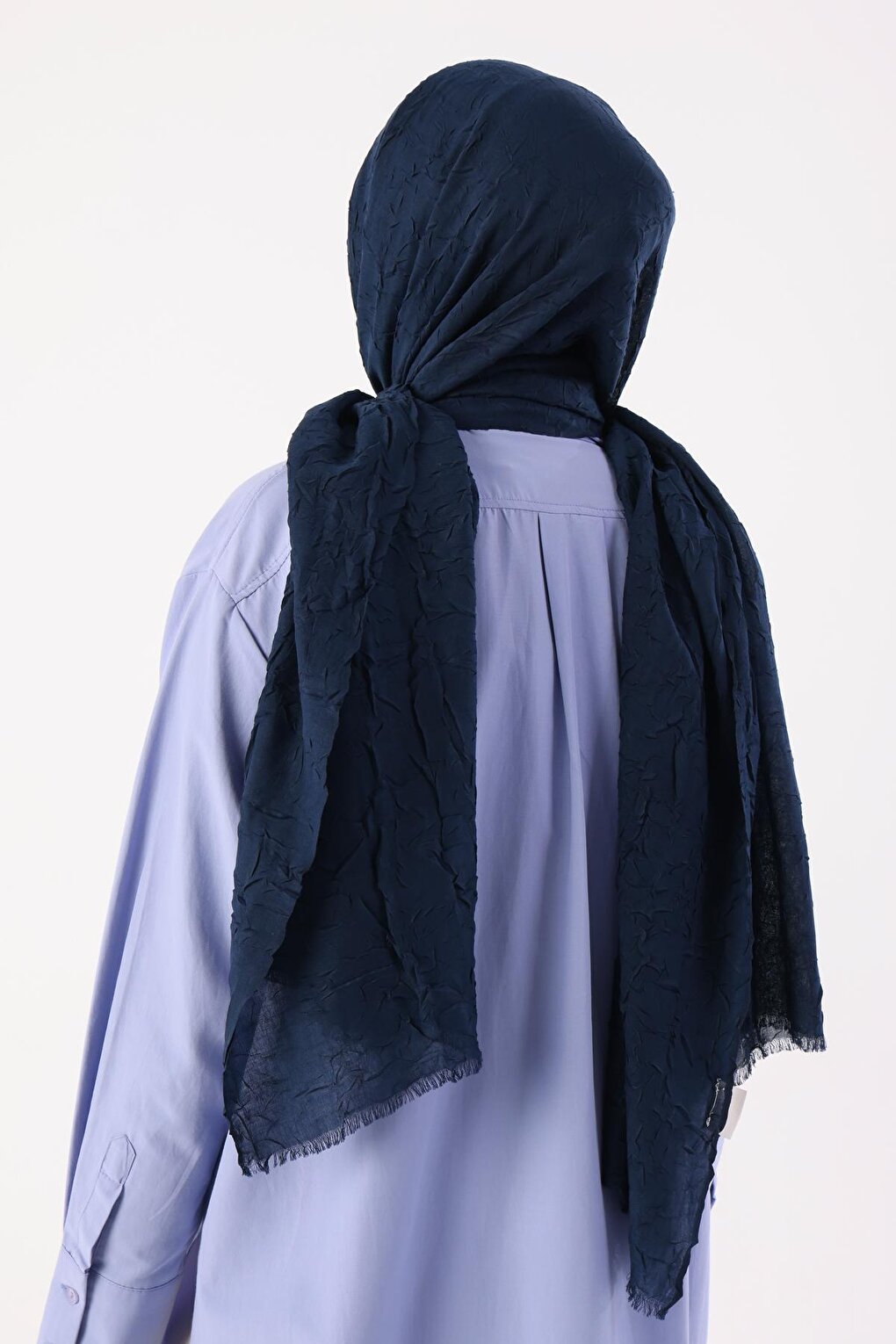 Navy Blue Bamboo Scarf Shawl