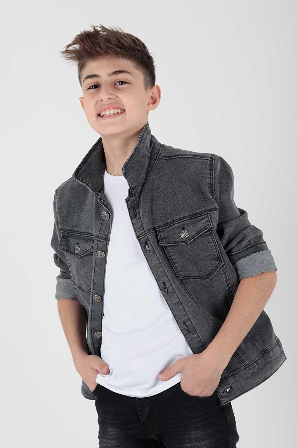 Boy's Jean Jacket Casual Fashionable Ak22145123