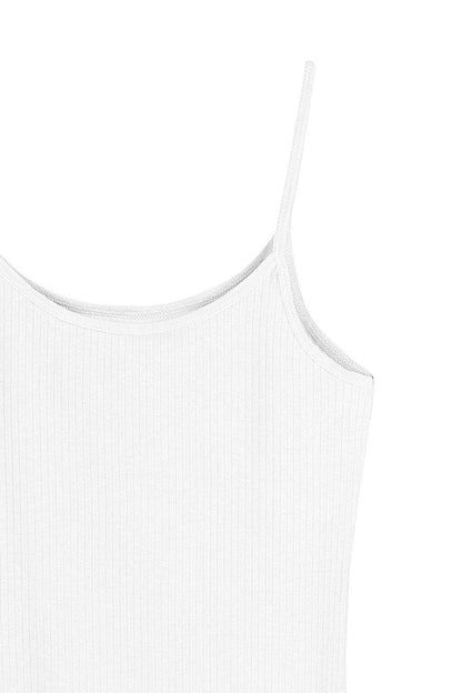 Cotton Rope Strap Ribbed Women's Undershirt