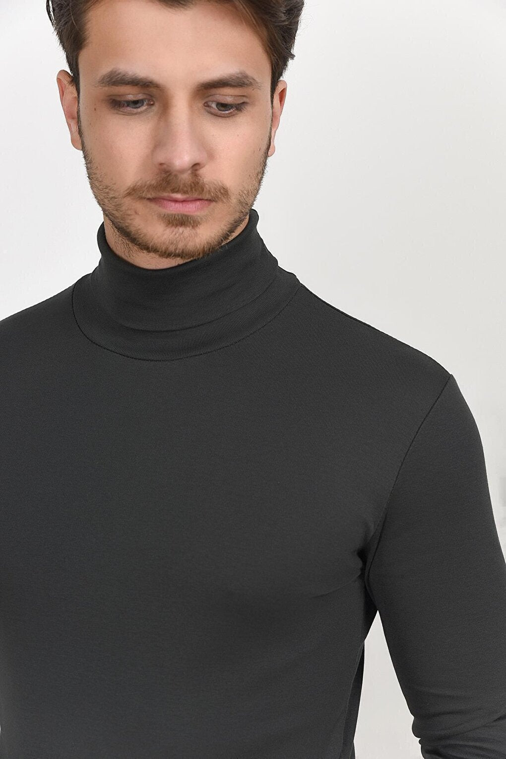 Turtleneck Long Sleeve Slim Fit Thin Men's Sweatshirt SPR 2019K21