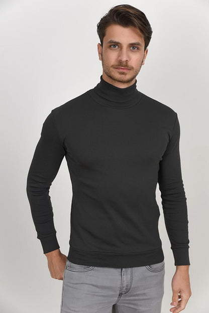 Turtleneck Long Sleeve Slim Fit Thin Men's Sweatshirt SPR 2019K21