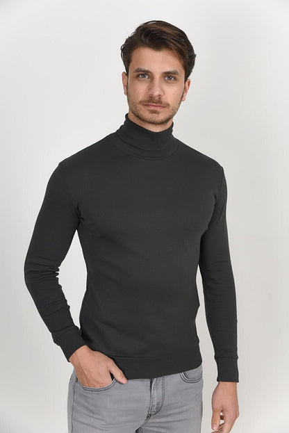 Turtleneck Long Sleeve Slim Fit Thin Men's Sweatshirt SPR 2019K21