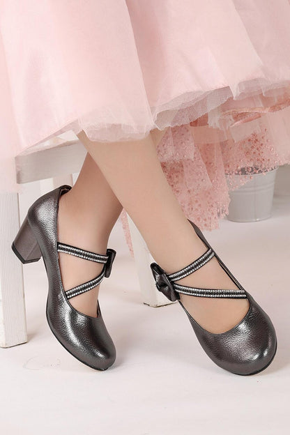 750 Vakko Daily Girl's 4 Cm Heel Ballerina Shoes