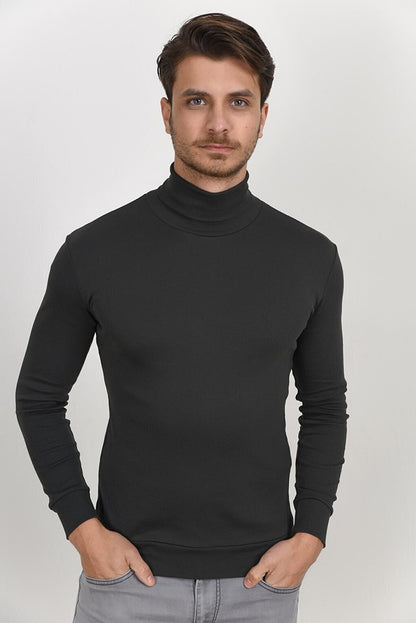 Turtleneck Long Sleeve Slim Fit Thin Men's Sweatshirt SPR 2019K21