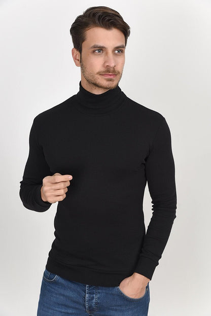 Turtleneck Long Sleeve Slim Fit Thin Men's Sweatshirt SPR 2019K21