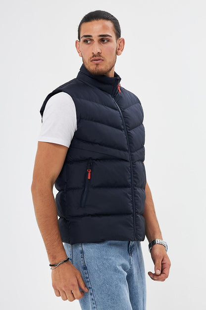 Men's Lined Water and Windproof Inflatable Vest DY-3000