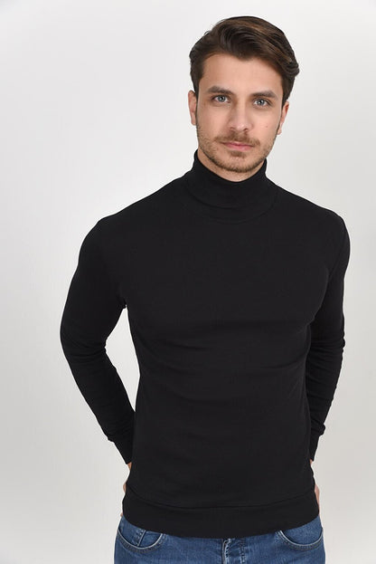 Turtleneck Long Sleeve Slim Fit Thin Men's Sweatshirt SPR 2019K21