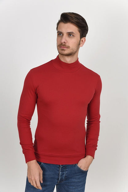 Half Fisherman Long Sleeve Slim Fit Thin Men's Sweatshirt SPR 2019K20