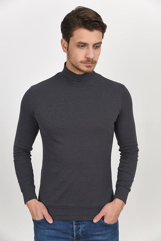 Turtleneck Long Sleeve Slim Fit Thin Men's Sweatshirt SPR 2019K21