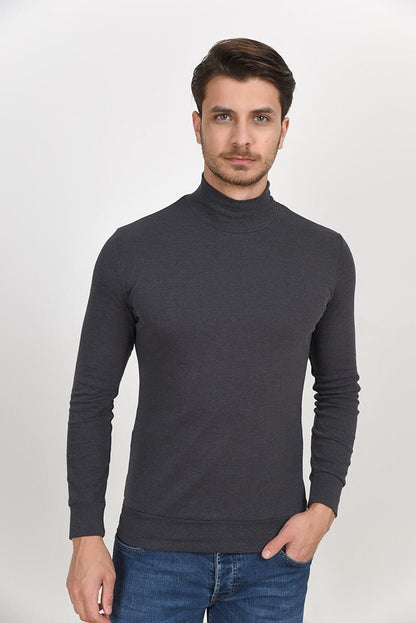 Turtleneck Long Sleeve Slim Fit Thin Men's Sweatshirt SPR 2019K21