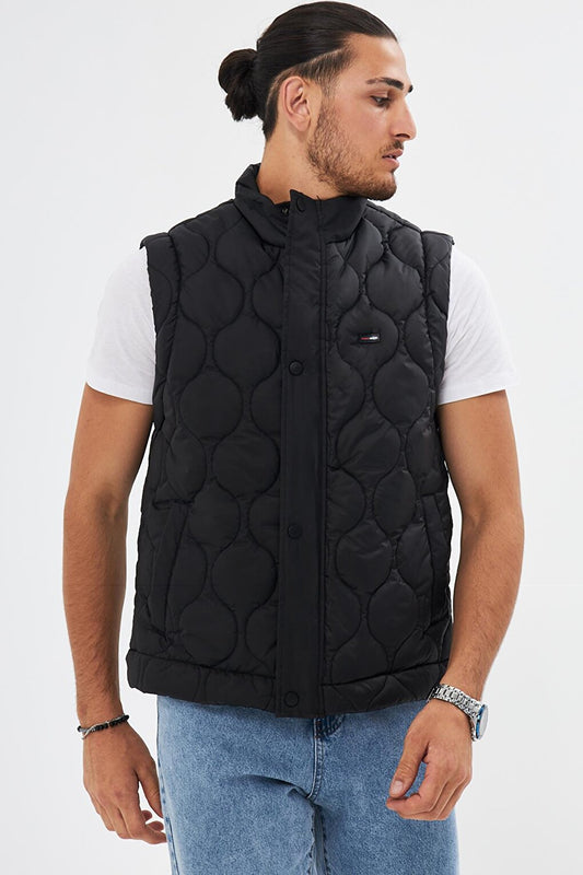 Men's Onion Pattern Quilted Vest KY-3000