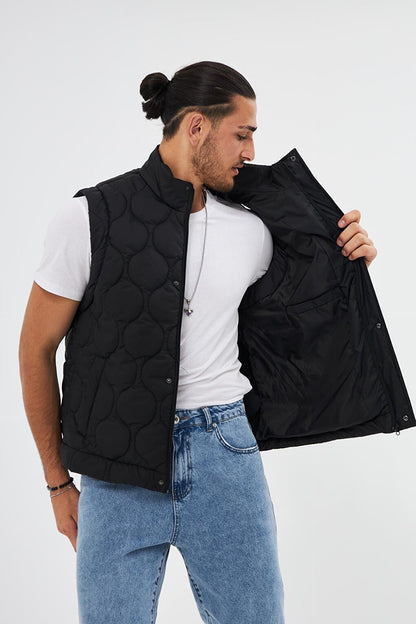 Men's Onion Pattern Quilted Vest KY-3000