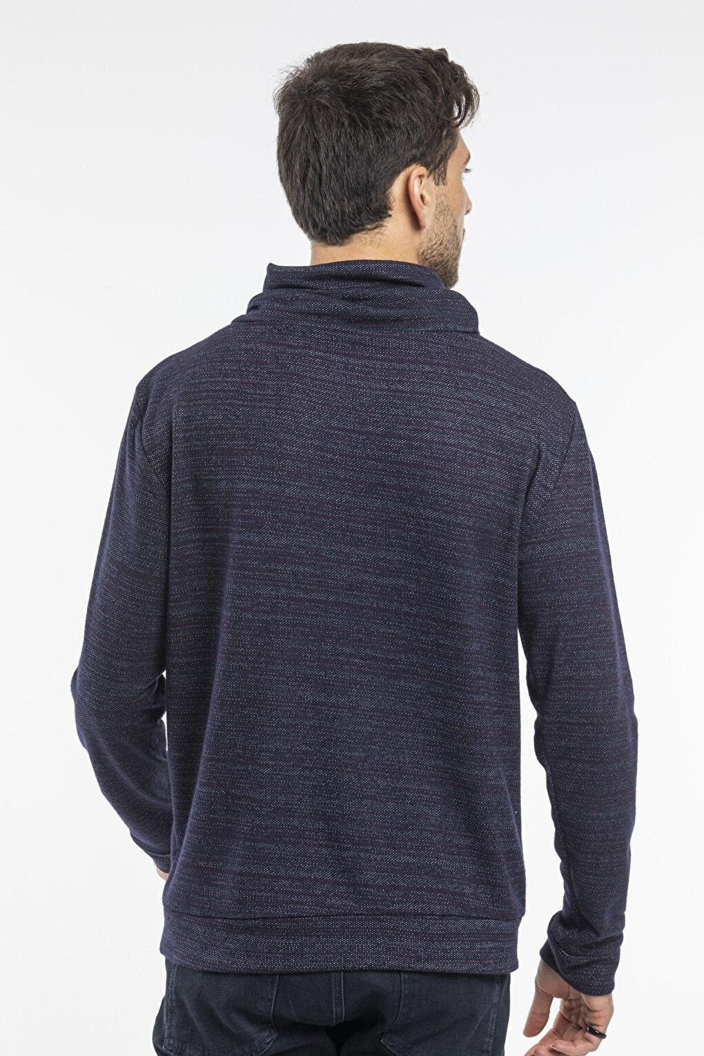 Men's Shawl Collar Regular Fit Thin Sweatshirt SPR 20K43