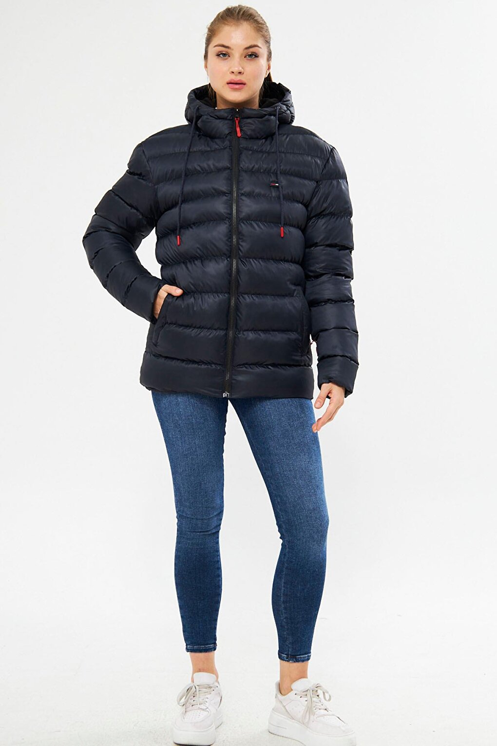 Women's Lined Water and Wind Resistant Hooded Puffer Coat RCBDM-190