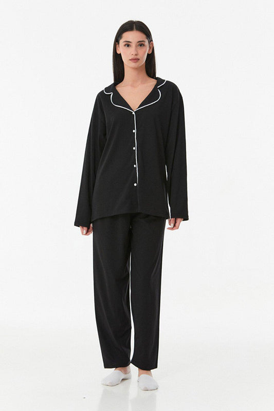 Basic Buttoned Pajama Set