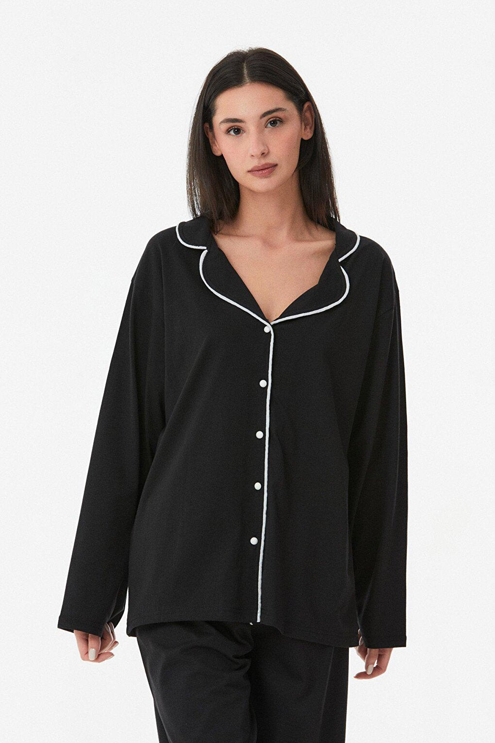 Basic Buttoned Pajama Set