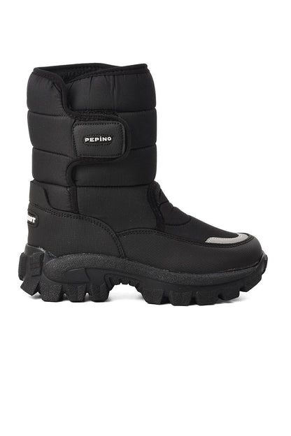 1377-F Black Children's Snow Boots