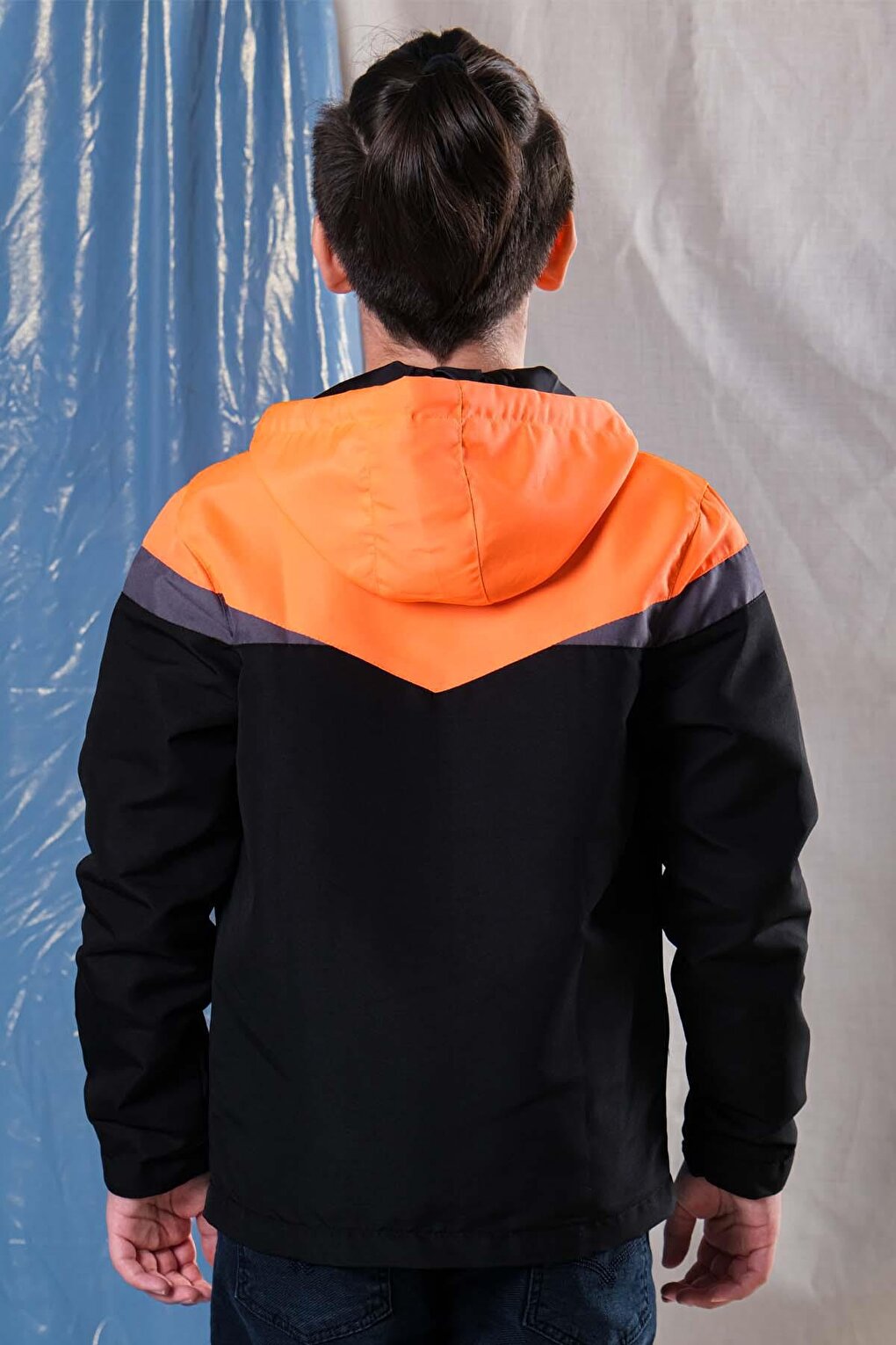 Boy's Water Repellent Hooded Seasonal Raincoat coat