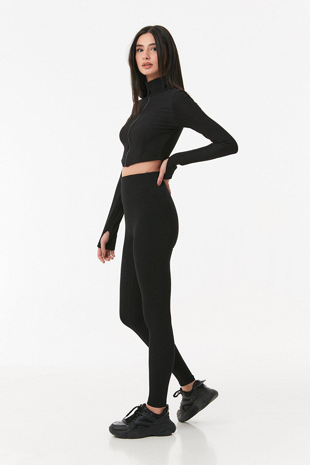 Ribbed High Waist Leggings