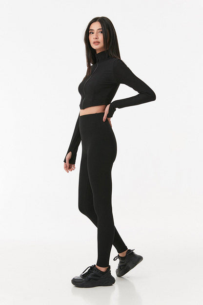 Ribbed High Waist Leggings