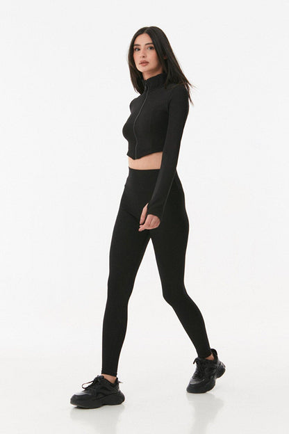 Ribbed High Waist Leggings