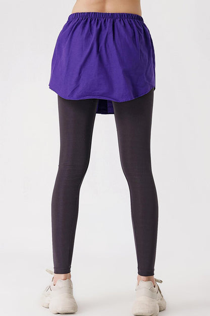 1888 Sweatshirt And Shirt Under Sweater Skirt - Purple