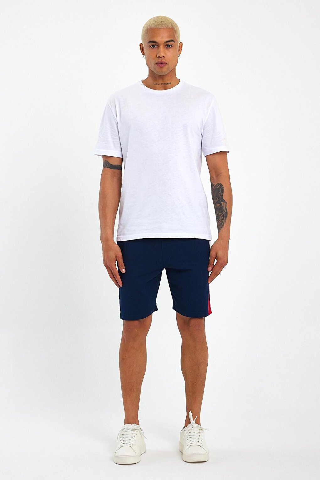 Men's Regular Fit Garnished Shorts SPR23SR321