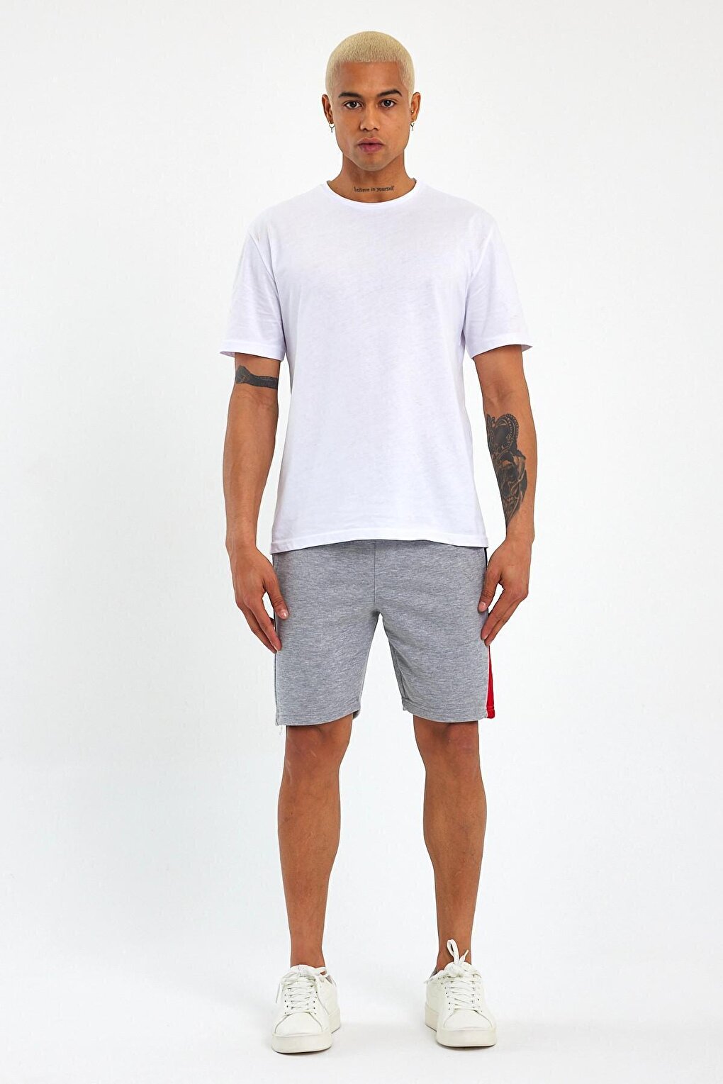 Men's Regular Fit Garnished Shorts SPR23SR321