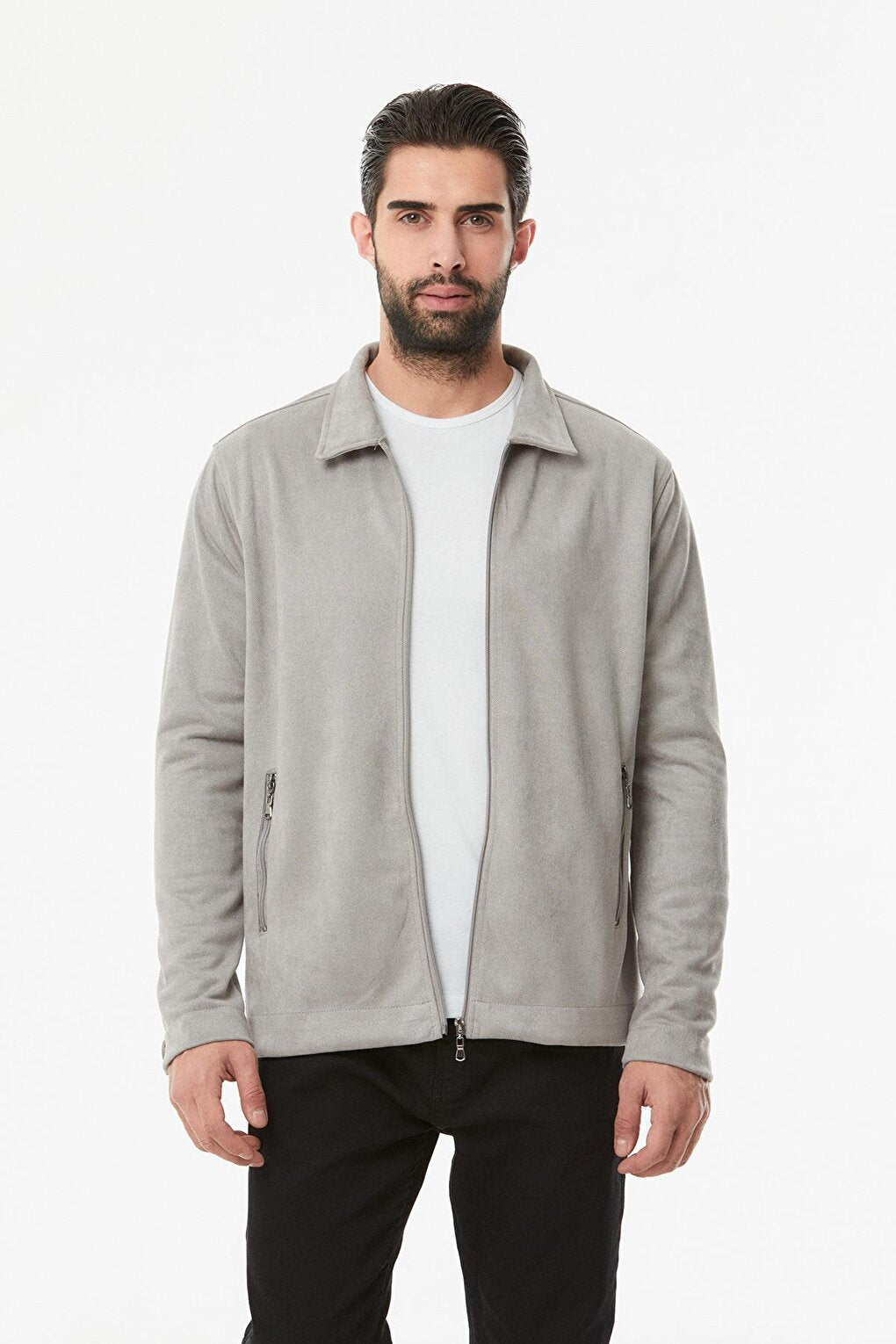 Zippered Basic Jacket