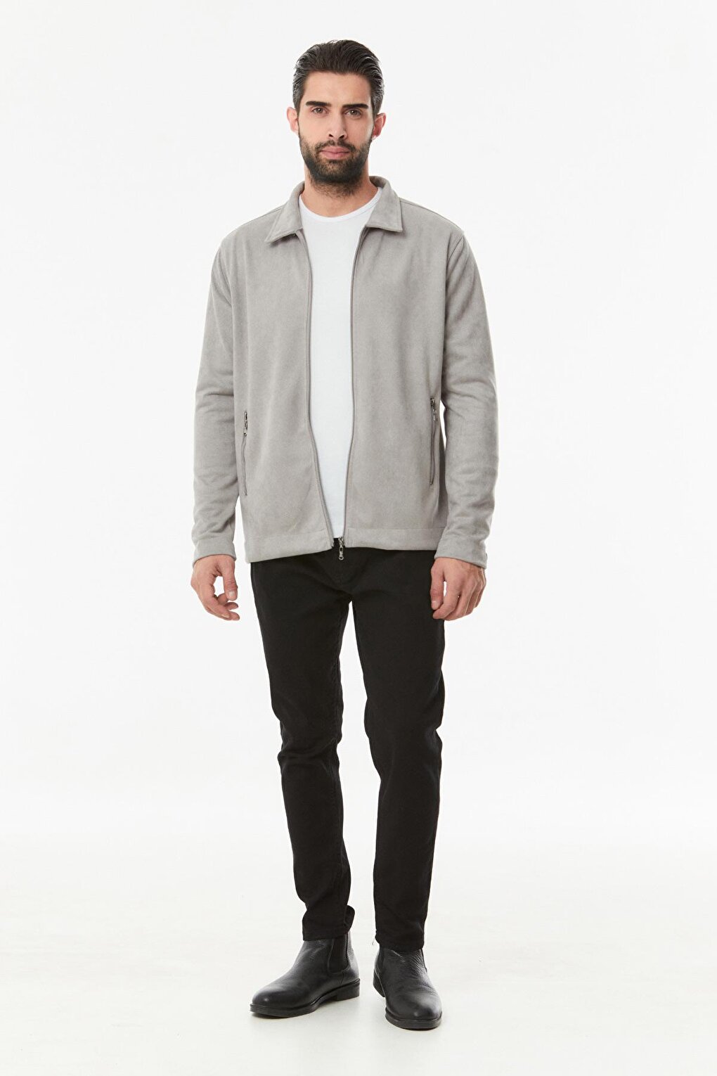 Zippered Basic Jacket