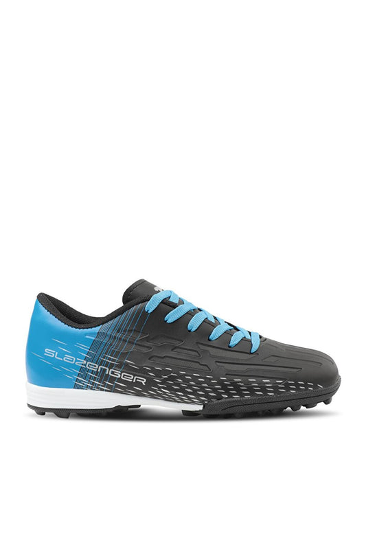 SCORE I HS Boys Football Astroturf Field Shoes Black / Saks Blue