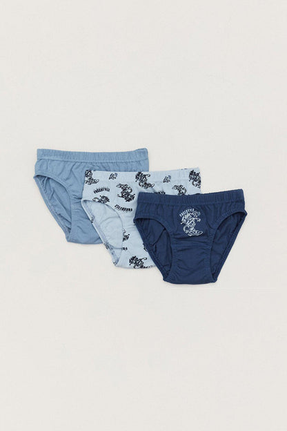 Robot Printed 3-Piece Boy's Slip Panties