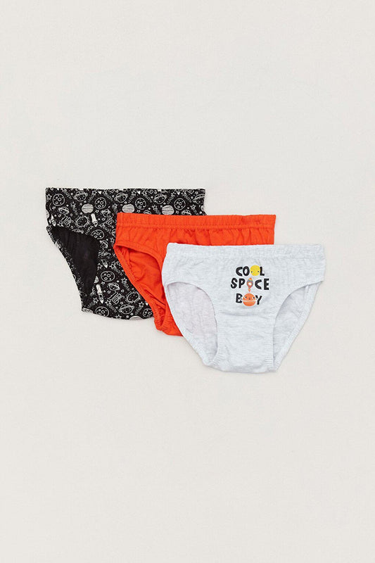 Printed 3-Piece Boys' Slip Panties