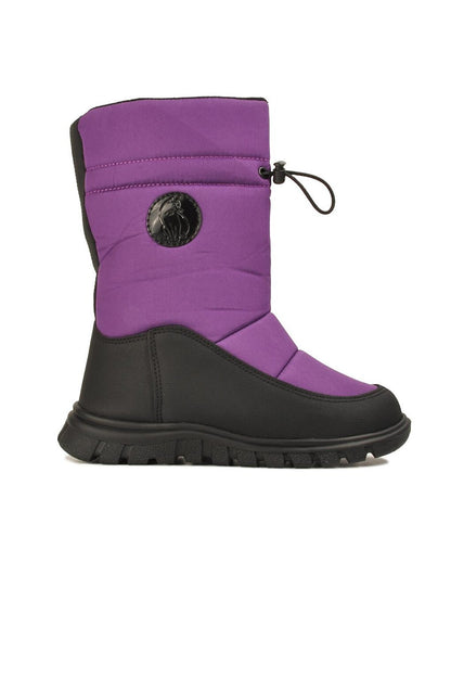 Demos Purple Water Repellent Kids Snow Boots