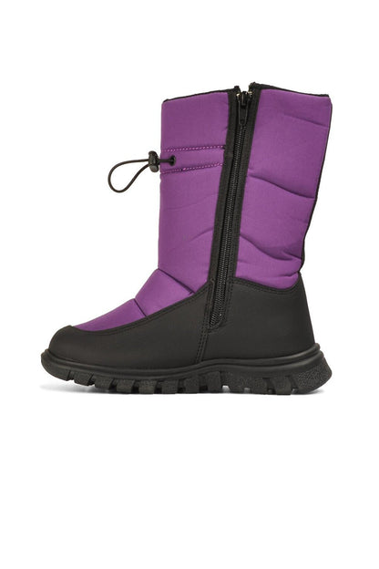 Demos Purple Water Repellent Kids Snow Boots