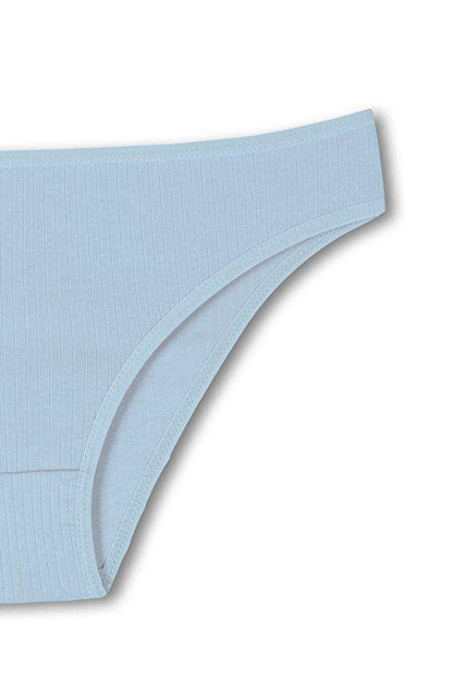 Cotton Ribbed Textured Briefs Women's Panties 2-pack