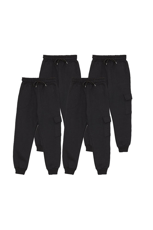 Boys' Sweatpants with 4 Cargo Pockets