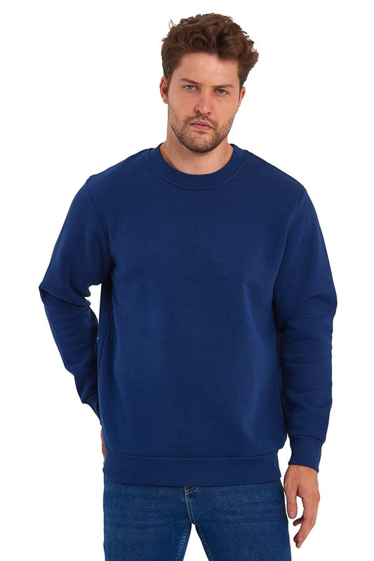 3 Thread Raised Crew Neck Men's Sweatshirt