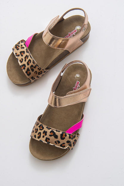 Girl's Bronze Leather healthy Supported Children's Sandals