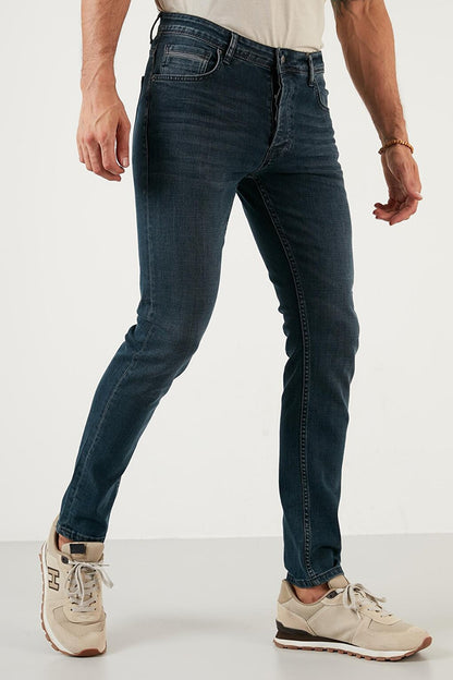 Cotton Normal Waist Slim Fit Skinny Leg Jeans 1000F09NAPOLI