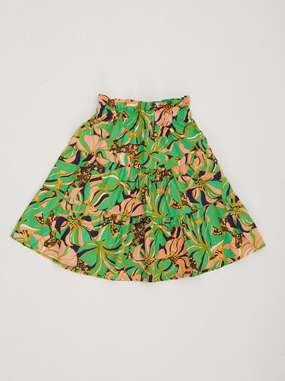 Girl's Gathered Waist Skirt