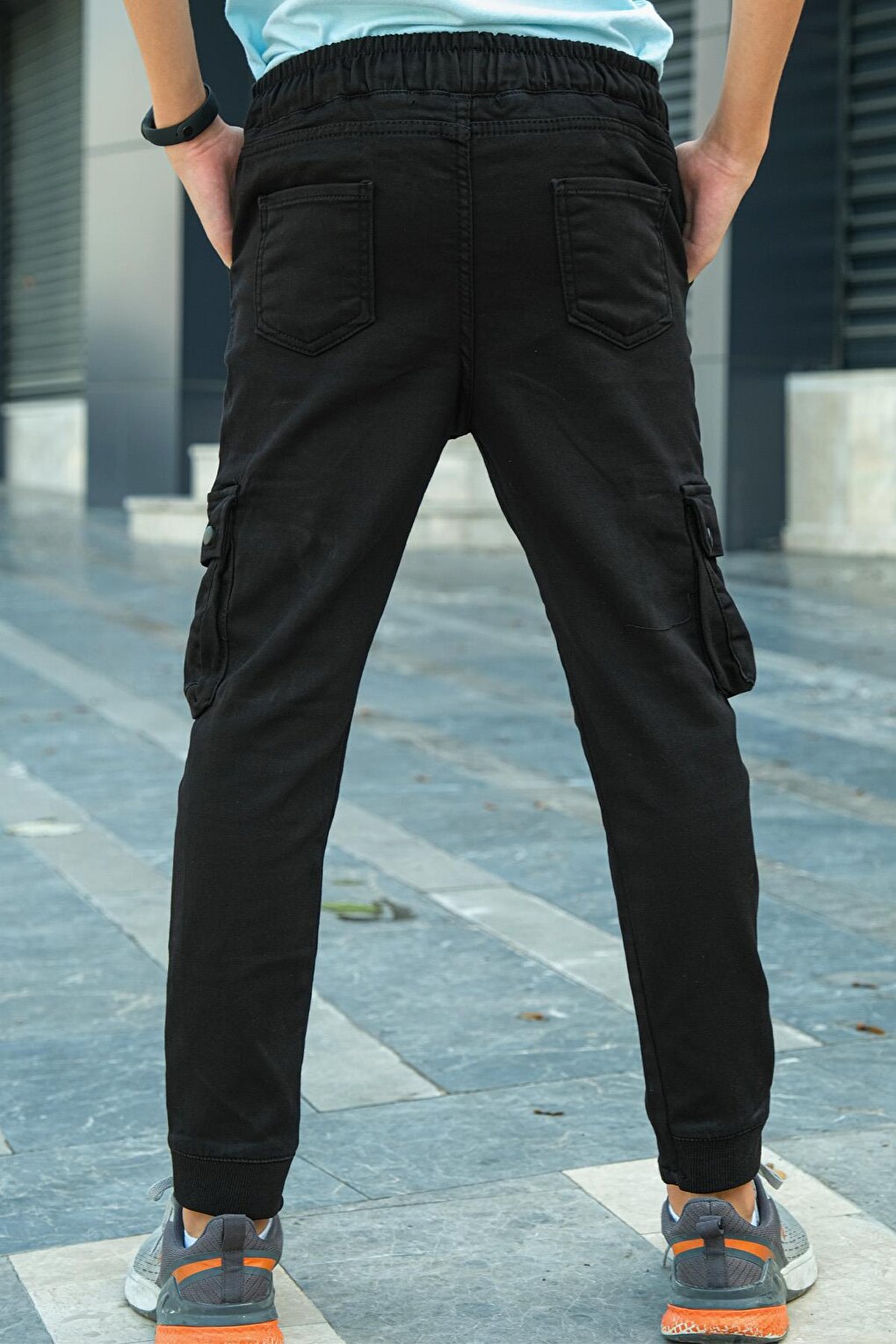 Boy's Cargo Pants Canvas Lycra