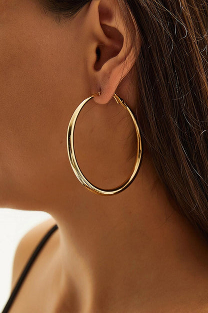 Women's Accessory Steel Stylish Hoop Earrings